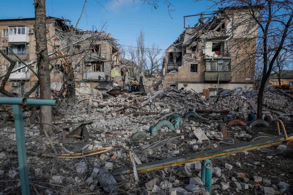 Destrucciones cerca del río Dniéper. Foto: Reuters.