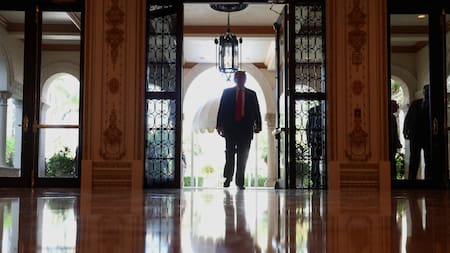 Donald Trump en Mar-a-Lago, Florida. Foto: Reuters