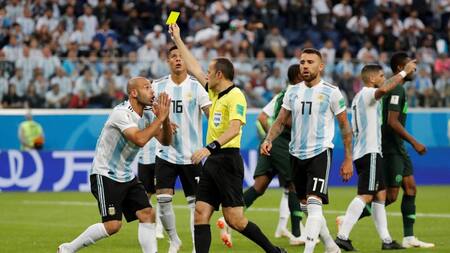 Selección Argentina - Tarjetas amarillas - Mundial Rusia 2018 (Reuters)