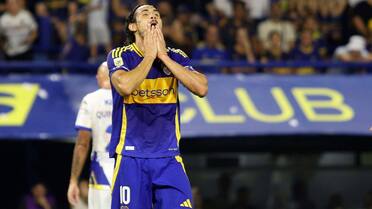 Sensible baja para Russo: Edinson Cavani se lesionó y se perderá el duelo de Boca ante Central Córdoba