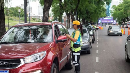 Control de tránsito; multas. Foto: Gobierno de la Ciudad