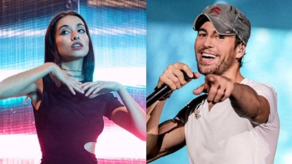 María Becerra y Enrique Iglesias. Foto: NA.