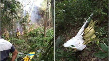 Accidente en la Amazonía. Foto: Twitter.