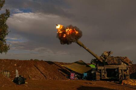 Bombardeos de Israel en la frontera con El Líbano. Foto: EFE.