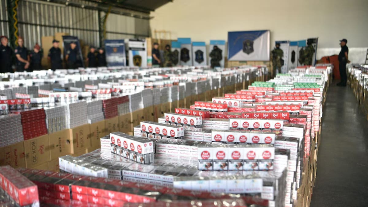 Desbarataron una banda que vendía cigarrillos truchos.