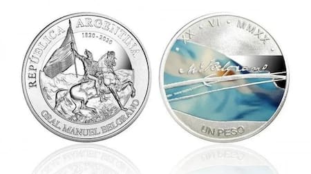 ¿Cómo es la moneda de plata del BCRA por el Bicentenario del paso a la inmortalidad de Manuel Belgrano?
