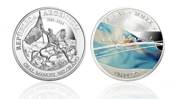 ¿Cómo es la moneda de plata del BCRA por el Bicentenario del paso a la inmortalidad de Manuel Belgrano?
