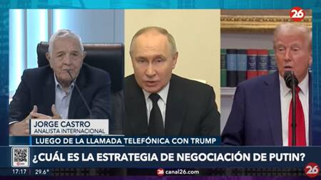 Jorge Castro sobre la comunicación de Donald Trump y Vladimir Putin por una tregua en Ucrania. Foto: Captura de video.