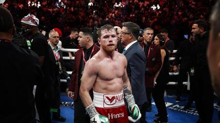 Canelo Álvarez se quedó con la trilogía ante Golovkin. Foto: EFE.