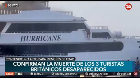 Incendio del yate en Egipto.