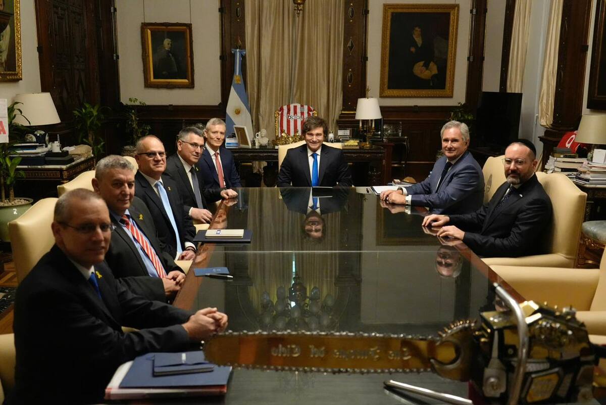 Javier Milei se reunió con funcionarios del gobierno de Israel
