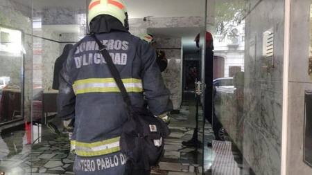 Escape de gas en Balvanera. Foto: NA.