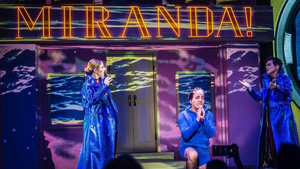 Cristian Castro junto a Miranda! en el Gran Rex. Foto: Instagram @mirandaenvivo.
