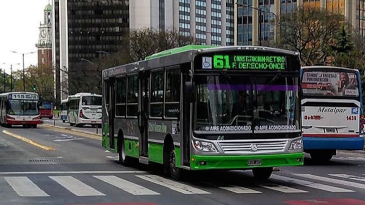 Colectivo de la línea 61.