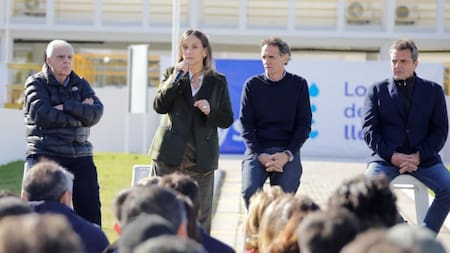 Malena Galmarini, acto de AySA. Crédito: prensa