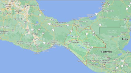 La zona de México donde se produjo el sismo. Foto: Google Maps.