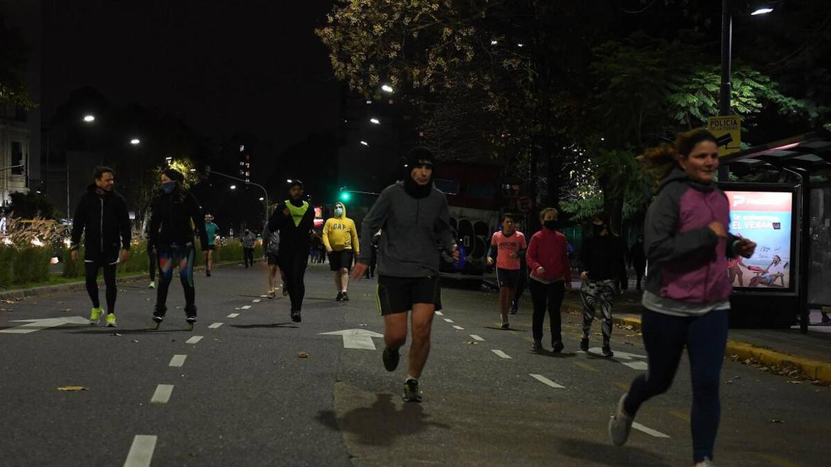 Runners en la Ciudad de Buenos Aires, coronavirus en Argentina