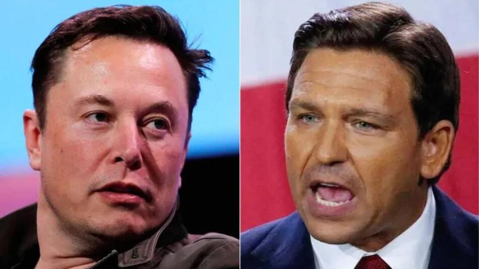 Ron DeSantis y Elon Musk, Estados Unidos. Fotos: Reuters