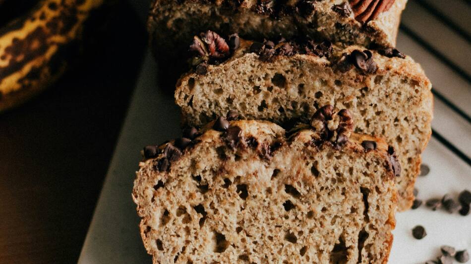 Budín de banana y chocolate. Foto: Unsplash