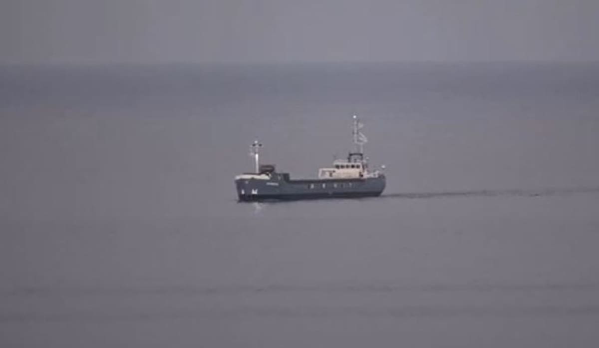 La llegada de la Flota humanitaria a Chipre. Foto: captura video - Reuters.