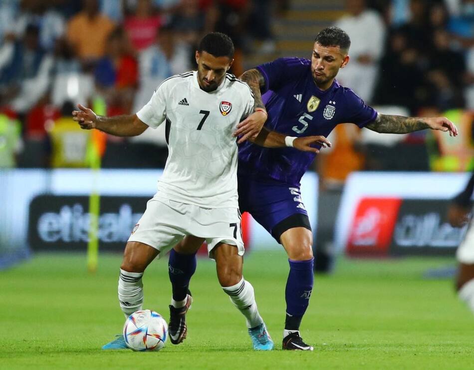 Amistoso Selección Argentina vs. Emiratos árabes, Paredes, Reuters