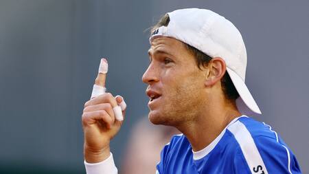 Diego Schwartzman en Roland Garros. Foto: REUTERS.