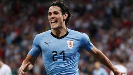 Edison Cavani, futbolista uruguayo. Foto: REUTERS.