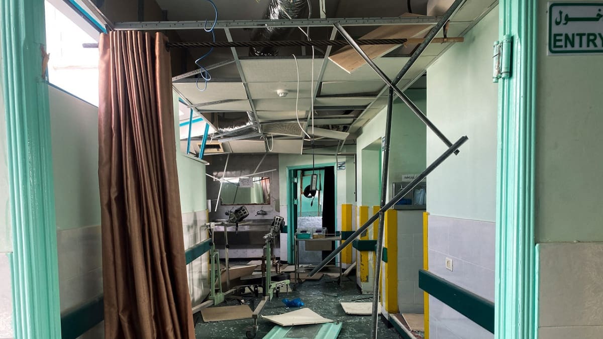 Ataque contra hospital en Gaza. Foto: Reuters