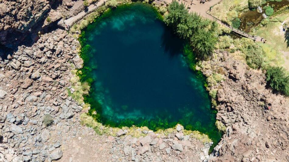 Laguna de la Niña Encantada, Mendoza. Foto X.