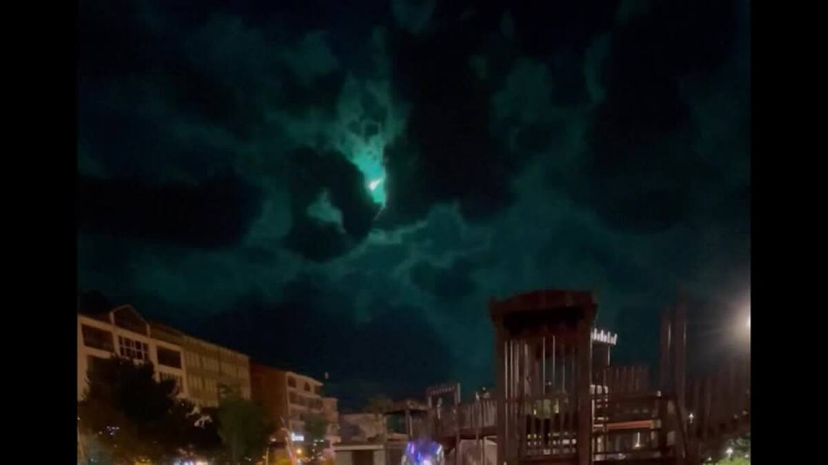 Meteorito en Turquía. Foto: Reuters.