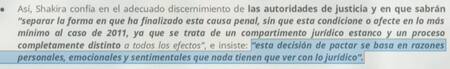 Comunicado de Shakira 4. Foto: EFE.