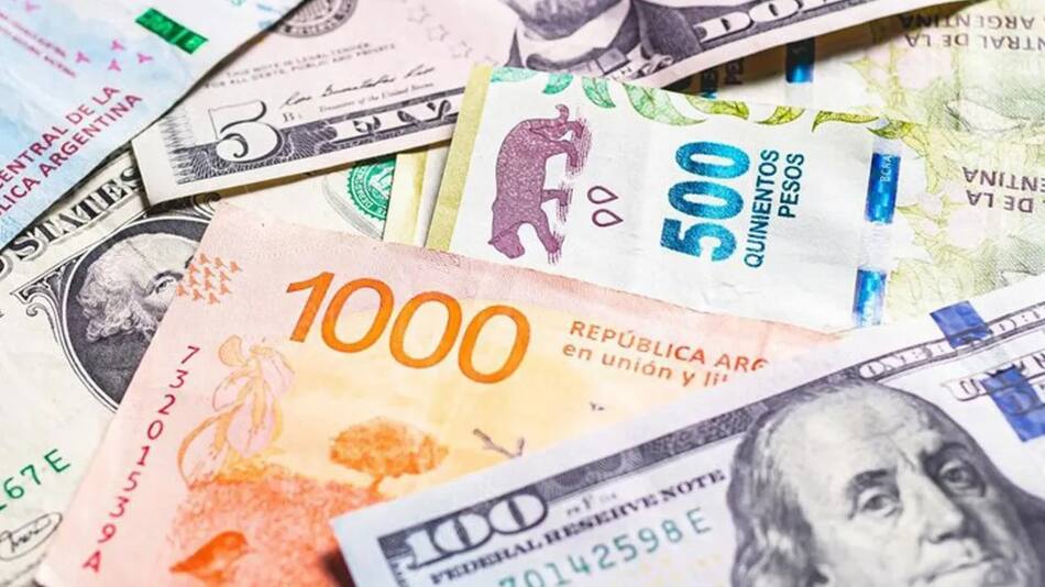 Pesos y dólares. Foto: NA.