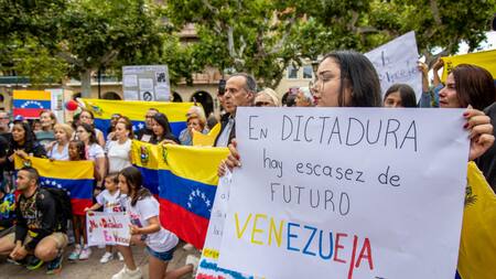 Elecciones en Venezuela, marcha. Foto: EFE
