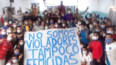 Protesta de presos en la cárcel de Devoto