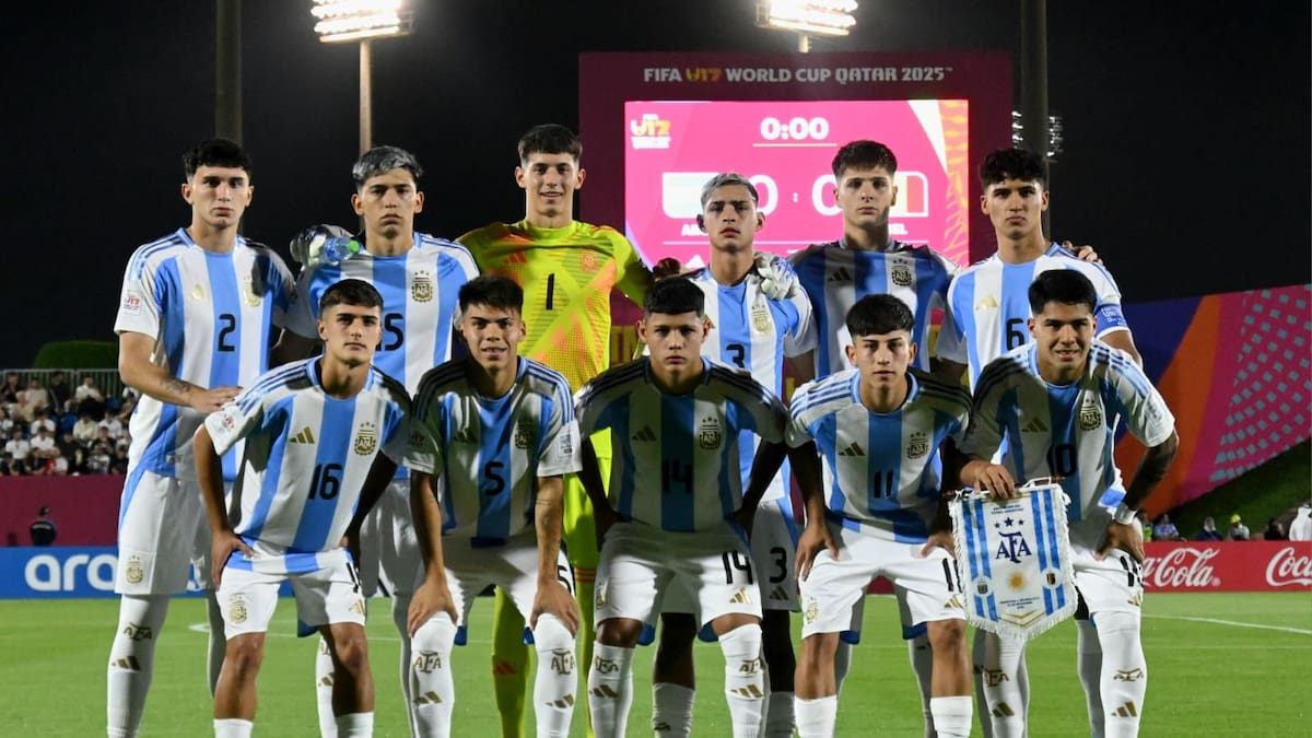 El 11 de la Selección Argentina Sub 17 que debutó en el Mundial de Qatar 2025.