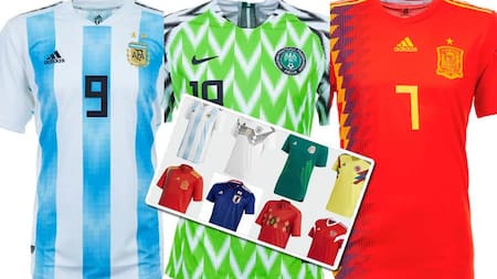 Mundial Rusia 2018 - Camisetas de los equipos