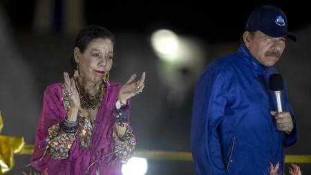 Daniel Ortega y Rosario Murillo. Foto: EFE