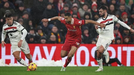 Manchester United vs Liverpool. Foto: EFE