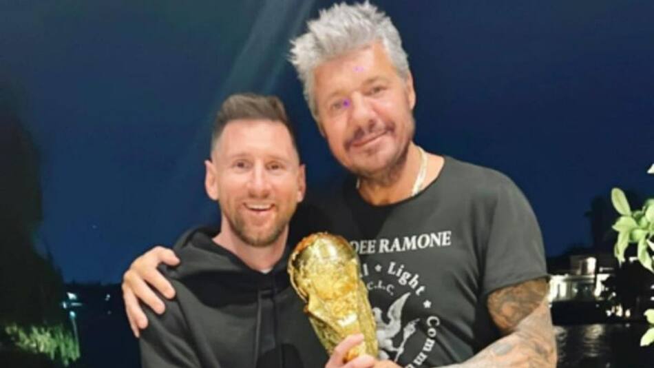 Lionel Messi y Marcelo Tinelli. Foto: Instagram.