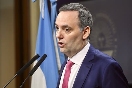 Manuel Adorni, vocero presidencial. Foto: NA.