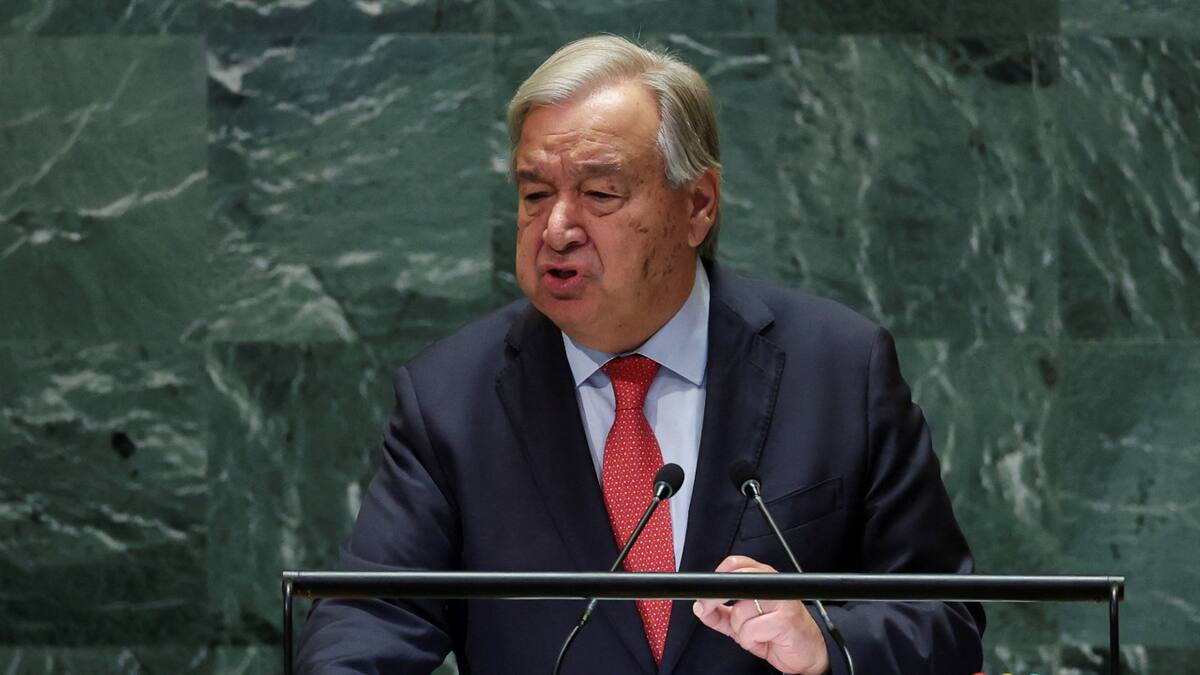 António Guterres, secretario general de la ONU. Foto: Reuters.