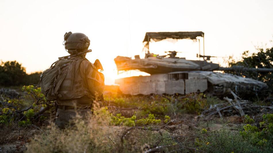 Soldados israelíes en la Franja de Gaza; guerra Israel-Hamás: Foto: X @idfonline