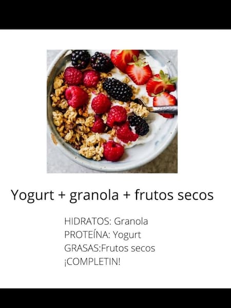 Desayunos completos. Foto Instagram @nutri.sm