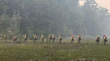 Incendios en el Parque Nacional Nahuel Huapi. Foto: nahuelhuapi.gov.ar