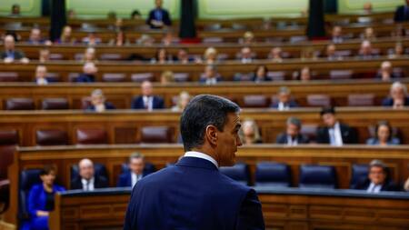 Pedro Sánchez en el congreso de España. Foto: Reuters.