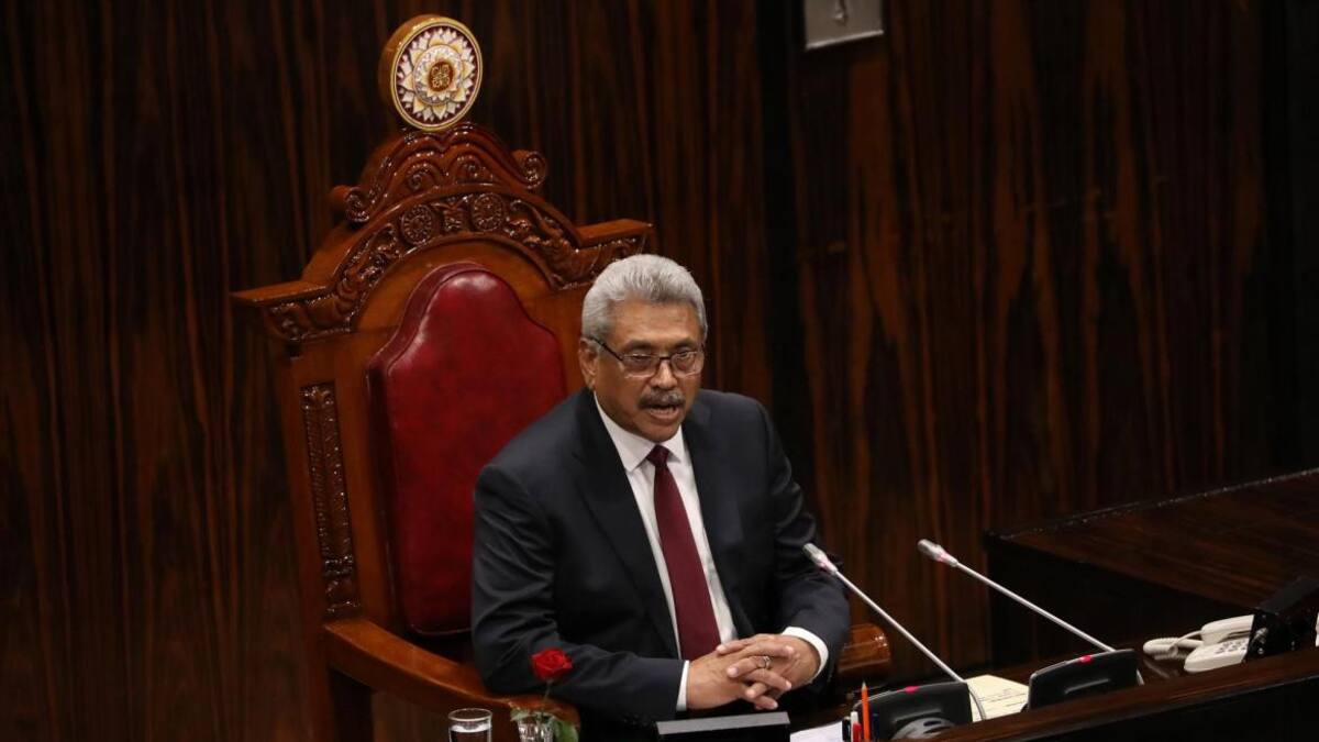 Gotabaya Rajapaksa, ex presidente de Sri Lanka. Foto: EFE.