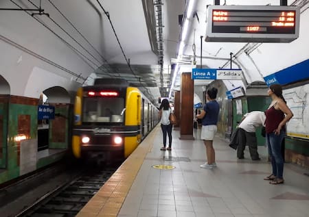Línea A de Subte, transporte público. Foto: NA
