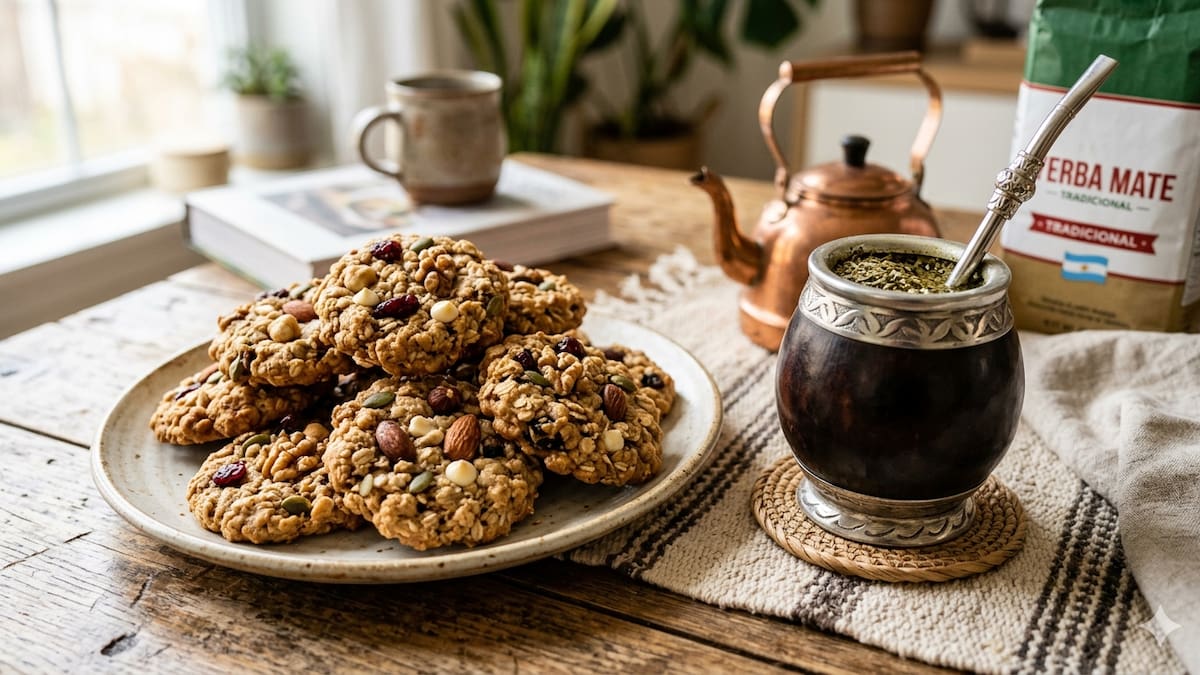 En pocos pasos podrás cocinar estas riquísimas galletas de avena y frutos secos que salvarán cualquier desayuno o merienda.