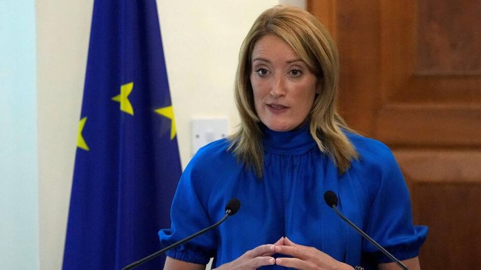 Presidenta del Parlamento Europeo, Roberta Metsola, REUTERS