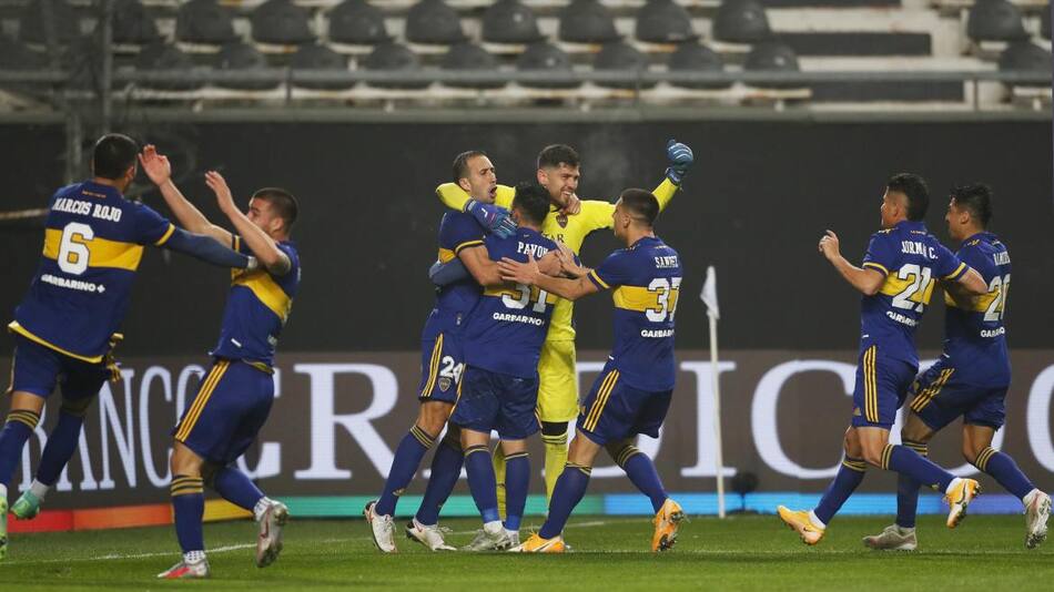 Festejo de Boca ante River por Copa Argentina, REUTERS